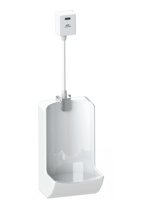 f4 exposed sensor urinal install view